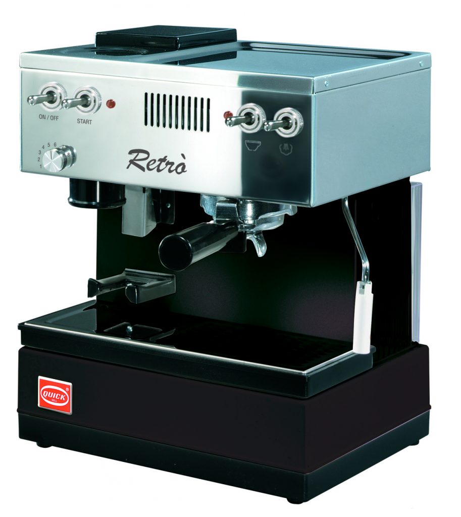 Quick Mill 0835 Macchina per caffè espresso retrò nera