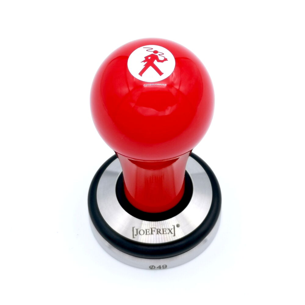 Olympia Express Tamper rot mit Logo, 54 mm