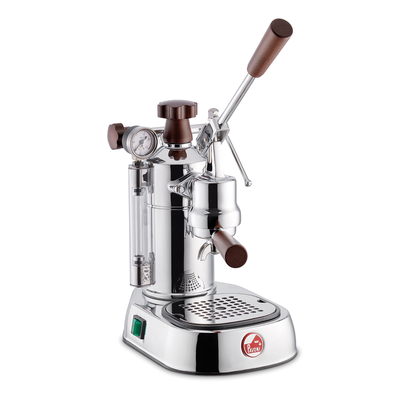 La Pavoni Professional Lusso Espressomaschine mit Holzgriffen